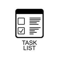 task list vector icon