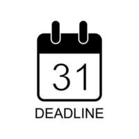 deadline vector icon