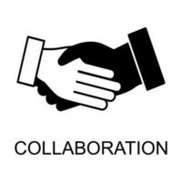 collaboration vector icon