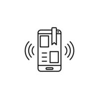 Alerting, urgency, smartphone vector icon