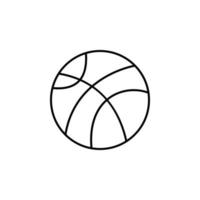 basketball outline vector icon
