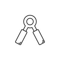 manual expander outline vector icon