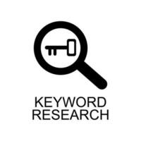 keyword research vector icon