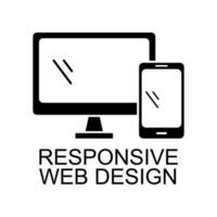 responsive web design vector icon