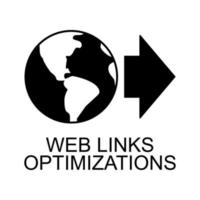 link optimization vector icon