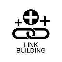 building links vector icon