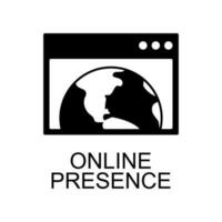 online presence vector icon