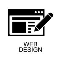 icono de vector de diseño web