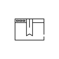 web browser bookmark vector icon