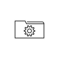 folder settings vector icon