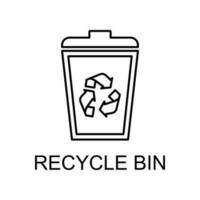 recycle bin vector icon