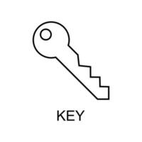 key vector icon