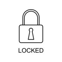 locked vector icon