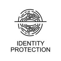 identity protection vector icon