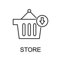 store sign vector icon