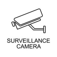 surveillance camera vector icon