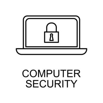 computer security vector icon