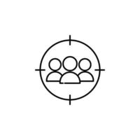 purpose of the audience vector icon