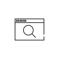 web browser search vector icon