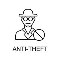 anti theft vector icon