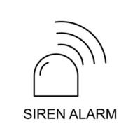 siren alarm vector icon