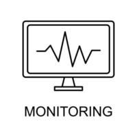 monitoring vector icon