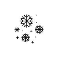 ruso, cultura, invierno, nieve vector icono