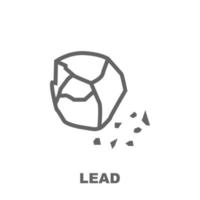 Lead vector icon