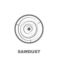 Sawdust vector icon