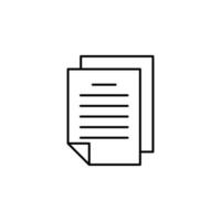 document, report vector icon