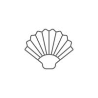 Prehistoric oyster vector icon