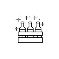 Beers, bottle vector icon