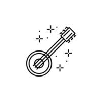 Banjo, music vector icon