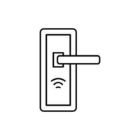 Door handle, nfc vector icon