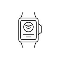 Nfc, smartwatch vector icon