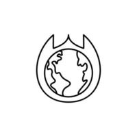 ecology, earth day, global, warming vector icon