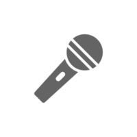 Music festival, microphone, singer, voice vector icon