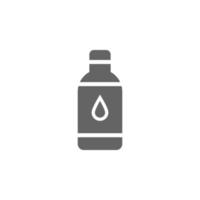 Music festival, bottle, hydration, healthy food vector icon