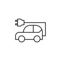 ecology, earth day, electric, car vector icon