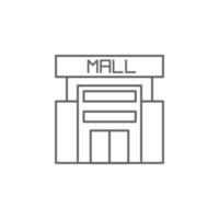 Mall, shopping vector icon