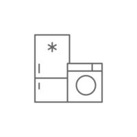 Electrical appliance, mall, shop vector icon