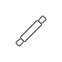 Rolling pin, Italy vector icon