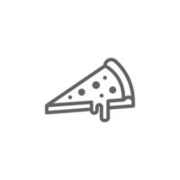 Pizza, Italy vector icon