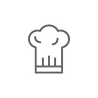 cocinero sombrero, Italia vector icono