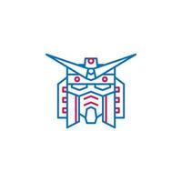 Japan, gundam vector icon