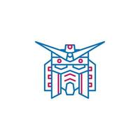 Japón, gundam vector icono