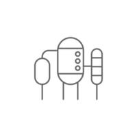 Industry flat, industrial, silo, storage vector icon