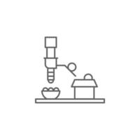 Industry flat, machine, industrial, automation, robot technology vector icon