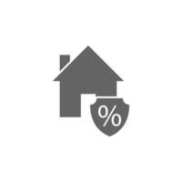 Insurance, interest, loan, rate vector icon