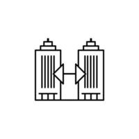 b2b, building, business vector icon